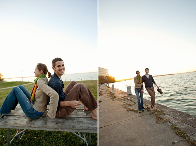 Madison Engagement Photography Lake Mendota Sunset