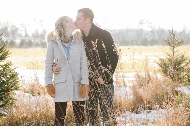 Rustic Tree Farm Engagement Photography Carly McCray Wisconsin Wedding Photographer, tree farm engagement photos, tree farm engagement photography, Christmas engagement photos