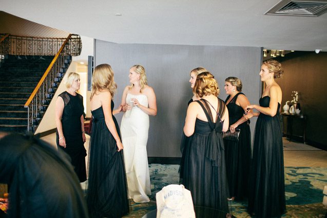 Anthropologie wedding dress, BHLDN bridesmaids, BHLDN tulle bridesmaids dresses, Black tulle bridesmaids dresses, Madison wedding photographer, madison wedding photography, organic modern madison wedding, MMoCA wedding, Art museum wedding photography, wisconsin wedding photographer, Carly McCray Photography