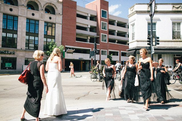 Anthropologie wedding dress, BHLDN bridesmaids, BHLDN tulle bridesmaids dresses, Black tulle bridesmaids dresses, Madison wedding photographer, madison wedding photography, organic modern madison wedding, MMoCA wedding, Art museum wedding photography, wisconsin wedding photographer, Carly McCray Photography