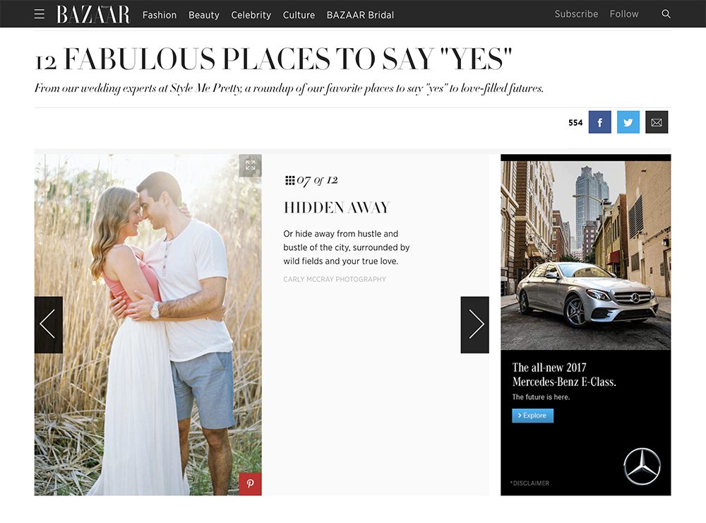 carly mccray photography wisconsin film wedding photographer, wisconsin fine art wedding photographer, featured in Harper's Bazaar, press, carly mccray photography published