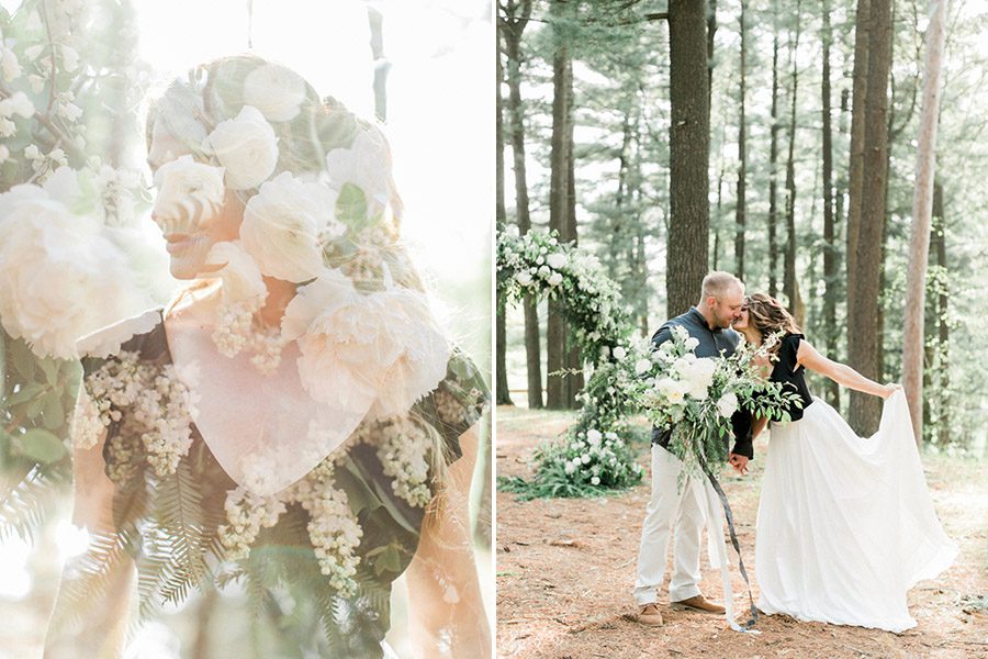 Fallon Taylor Alex wedding photos, Fallon Taylor wedding pictures, Stevens Point Elopement by Carly McCray, Stevens Point wedding photographers, Wausau Wedding photographers, lake geneva wedding photographers, door county wedding photographers, moody wisconsin greenery wedding, greenery wedding, Iverson park wedding, horse wedding, seniman calligraphy, frontier flowers of fontana wedding, et voila events wedding, Carly McCray fine art Wisconsin wedding photographer, wedding peonies, double exposure