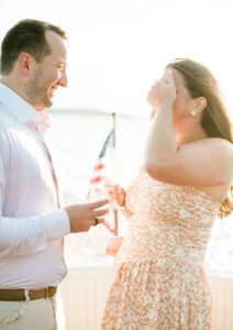 lake geneva proposal, lake Geneva engagement photographer, lake Geneva boat engagement