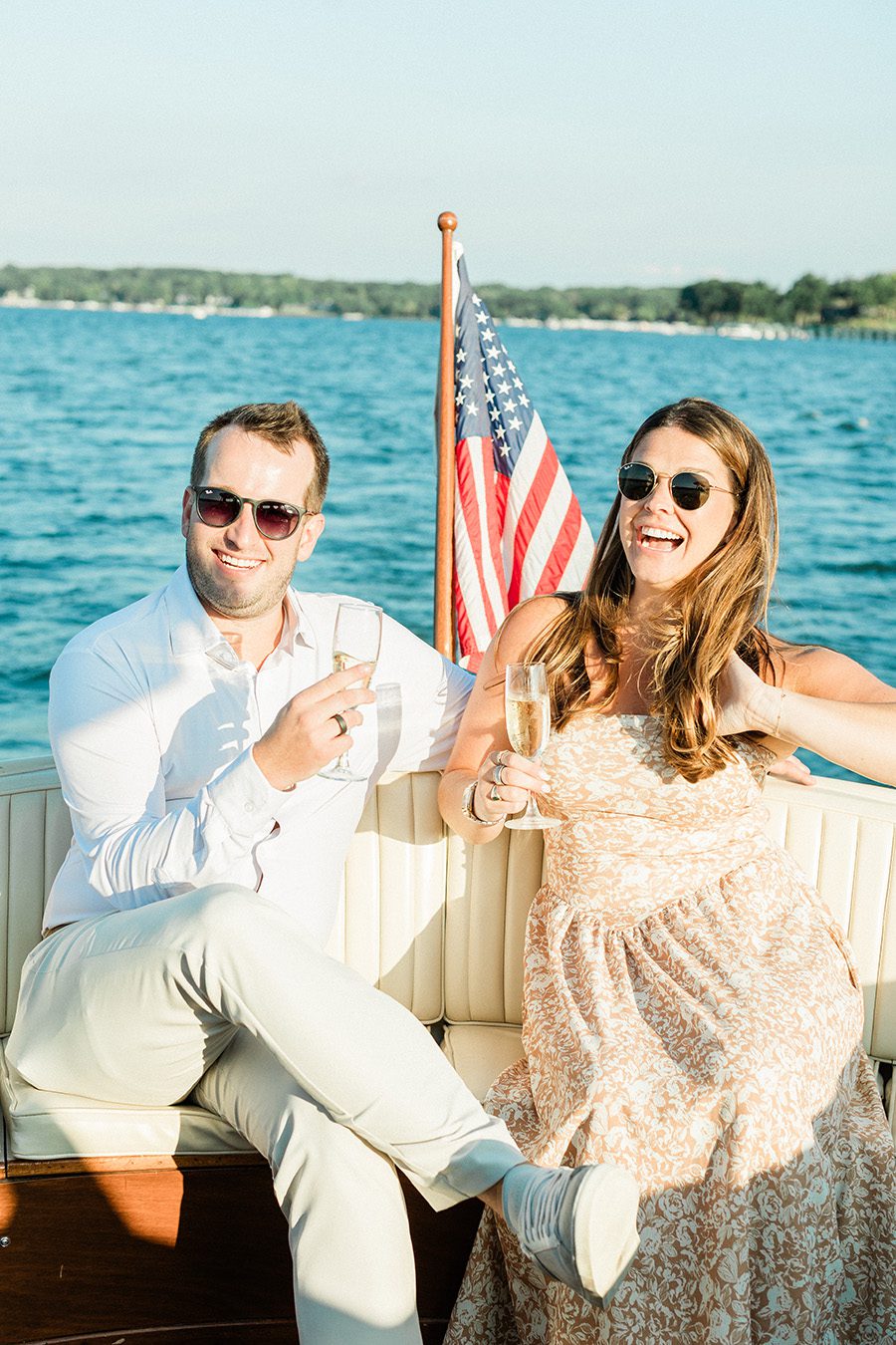 lake geneva proposal, lake Geneva engagement photographer, lake Geneva boat engagement